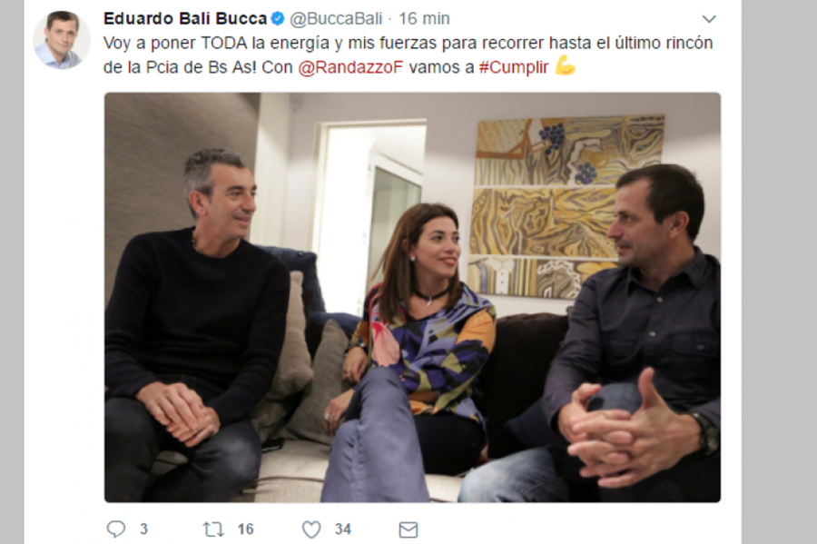 Cumplir: "Bali" Bucca se quedó con el primer puesto de Diputados, y otra vez descansaron a Domínguez