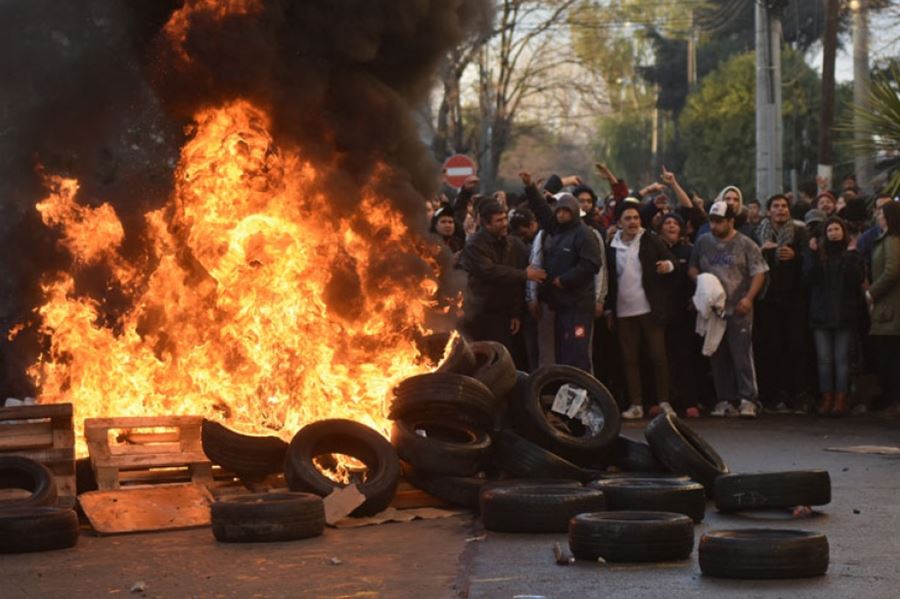 Feroz represión a los trabajadores de Pepsico: Balas de goma, gas pimienta y siete detenidos