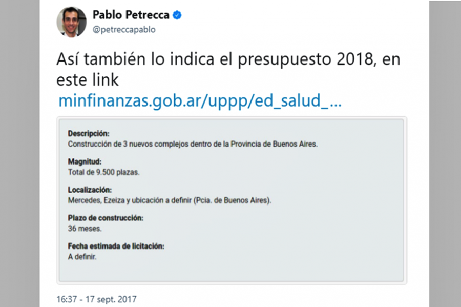 Pablo Petrecca y su extraña forma de desmentir la construcción de nuevas cárceles en Junín