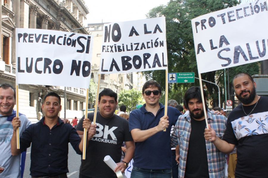 Con una jornada de protesta, la CTA y la CGT dicen "No a la Ley de Riesgos del Trabajo"