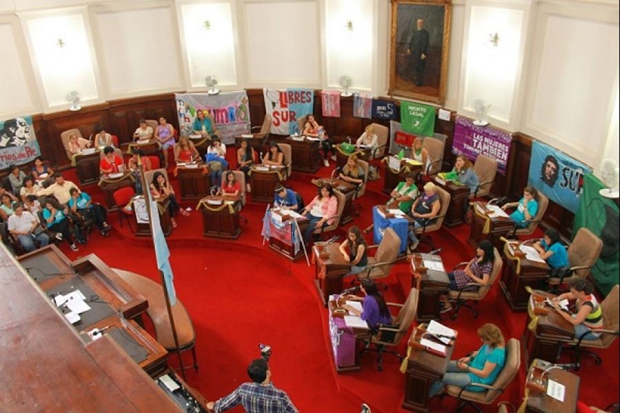 Con la Emergencia en violencia de género votada y vaciada, sesionó el V Parlamento de Mujeres en La Plata