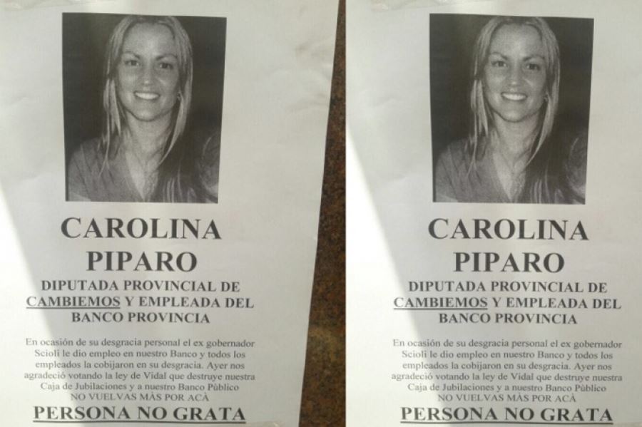 Los bancarios del Provincia explotaron contra Carolina Píparo