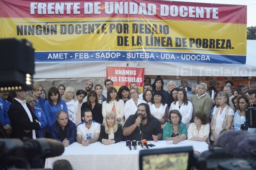 Con un Frente de Unidad Docente partido, este lunes los gremios van al paro