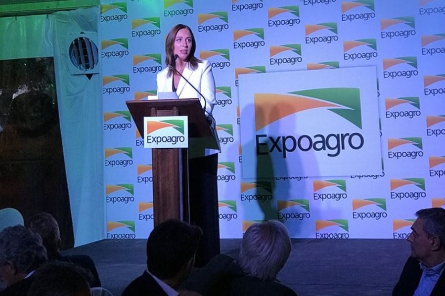 Vidal asistió a la cena de Expoagro y anunció prestamos a los productores afectados por la sequía
