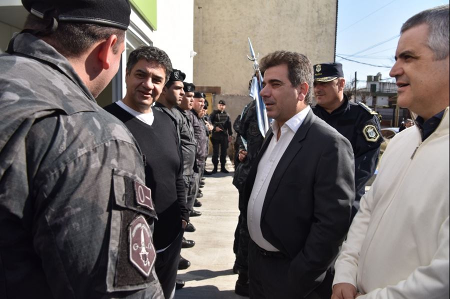 Cristian Ritondo y Jorge Macri inauguraron destacamento policial en Vicente López