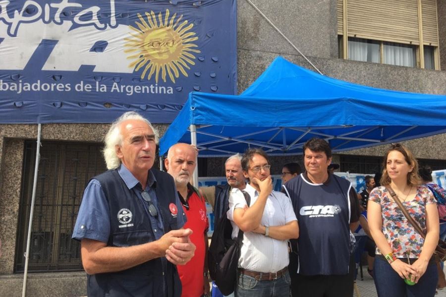 Desde la CTA Autónoma denuncian "censura y militarización" en Plaza de Mayo