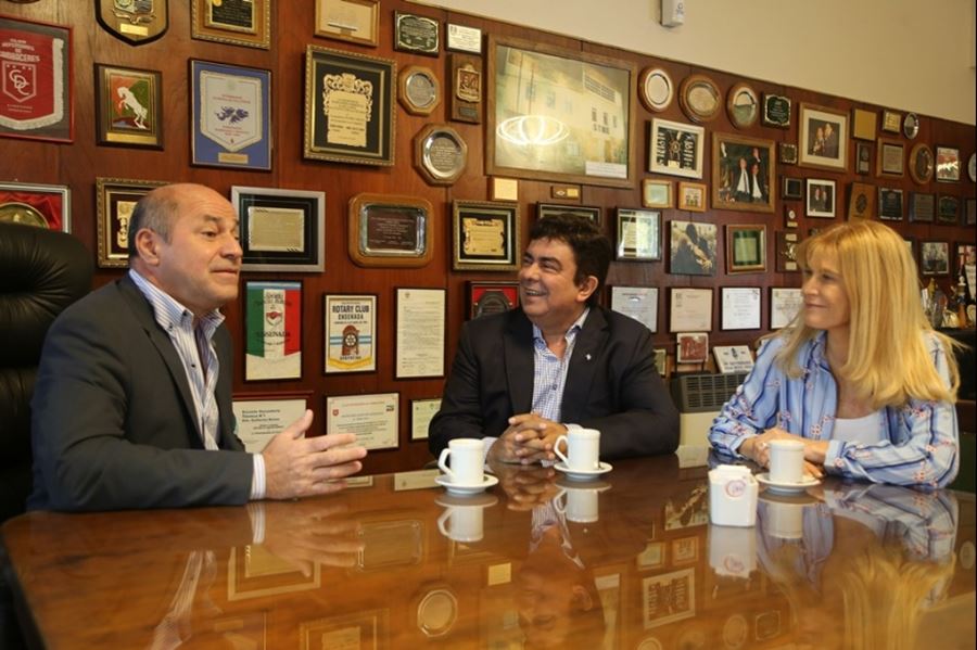 Magario y Espinoza visitaron a Mario Secco, y dispararon contra el gobierno provincial