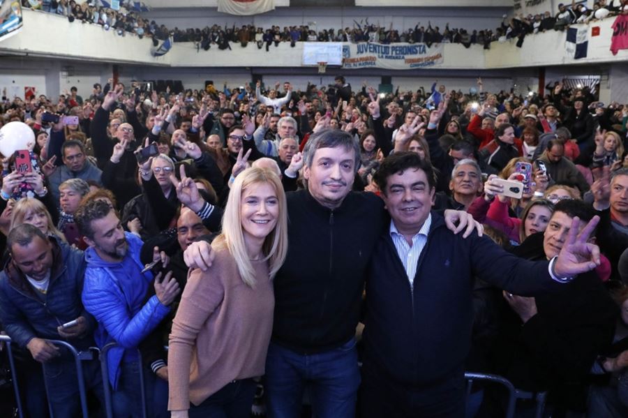 Magario, Espinoza y Máximo Kirchner cerraron la campaña de La Matanza