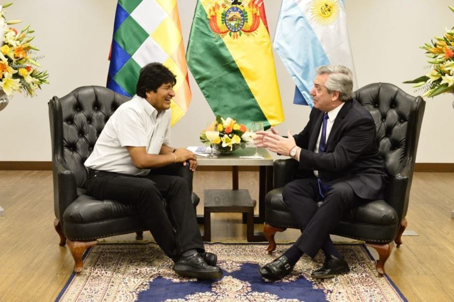 Alberto Fernández con Evo Morales: "Bolivia es un modelo, tengo una enorme admiración"