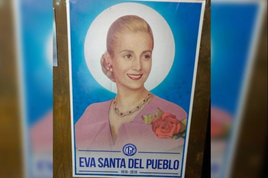 Eva, "santa del pueblo": la CGT formalizó ante la Iglesia el pedido de beatificación de la histórica dirigente