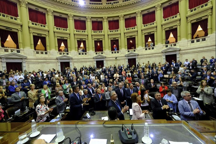 Diputados y senadores nacionales proclamaron la fórmula presidencial integrada por Alberto Fernández y Cristina Fernández
