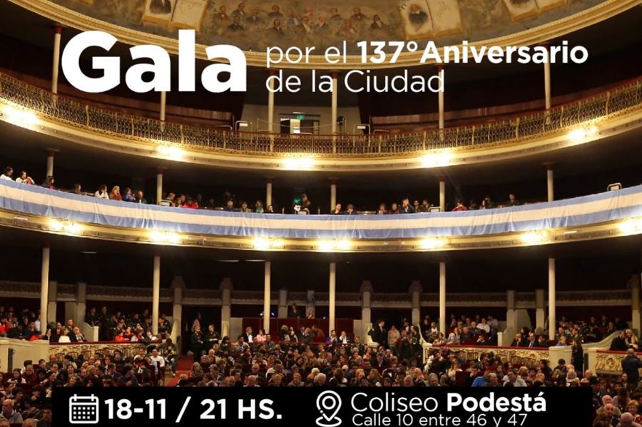 El Coliseo Podestá ofrecerá un concierto de gala por los 137 años de La Plata