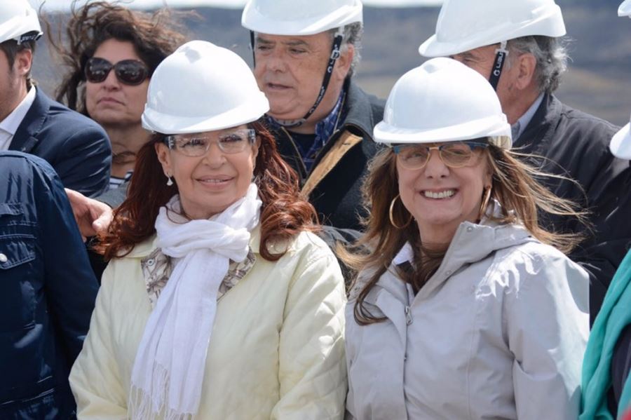 En Santa Cruz, Cristina visitó la construcción de la represa Néstor Kirchner junto a Alicia