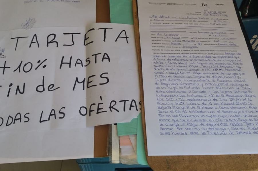 El municipio de Varela clausuró un comercio que cobraba un porcentaje extra por el uso de la tarjeta Alimentaria