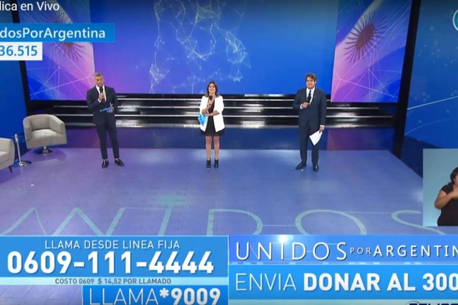 Teletón solidario: "Unidos por Argentina" recaudó casi 88 millones de pesos