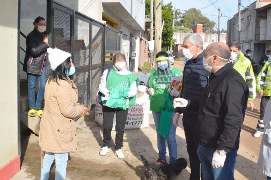 Los intendentes de Berisso y Ensenada encabezaron un operativo sanitario en conjunto