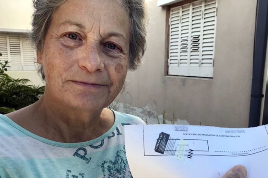 Por primera vez, IOMA brindó el servicio de la vacuna antigripal en los domicilios