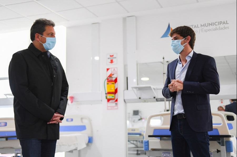 Andreotti, junto a Massa: "Hoy tenemos un sistema de salud preparado para enfrentar la pandemia”