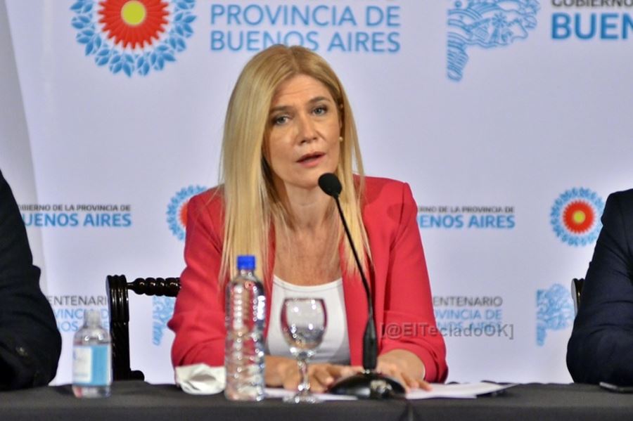 Verónica Magario, en aislamiento preventivo tras el positivo de Gustavo Menéndez