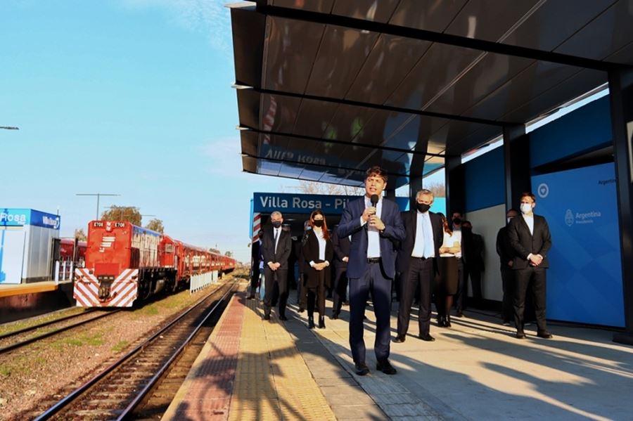 Kicillof participó de la inauguración de obras ferroviarias en Pilar