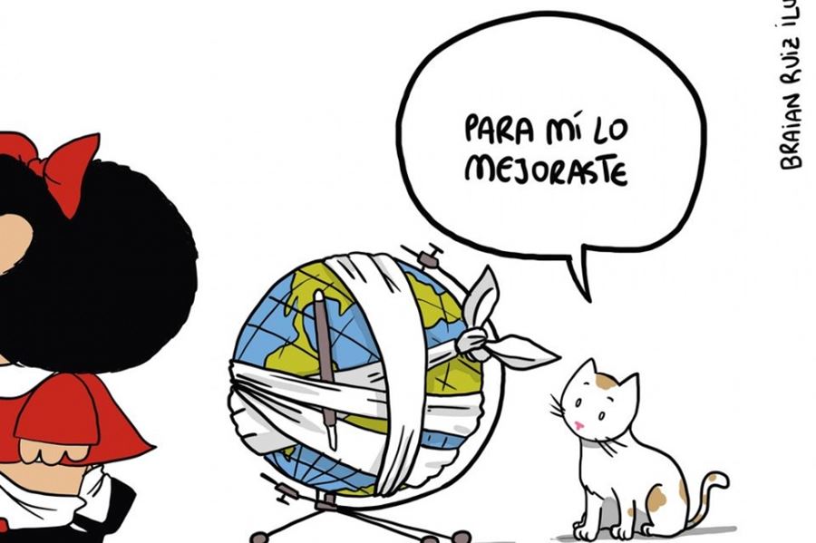 El ilustrador Braian Ruiz analizó el legado de Quino: “Nos dejó un mundo mejor”