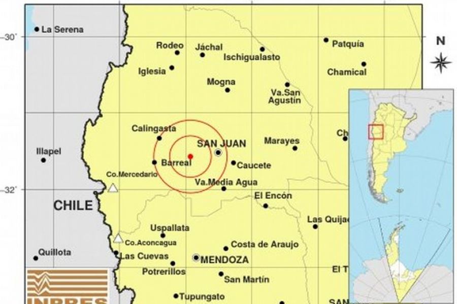 San Juan: Registraron un temblor de 5.1 grados en la escala de Richter