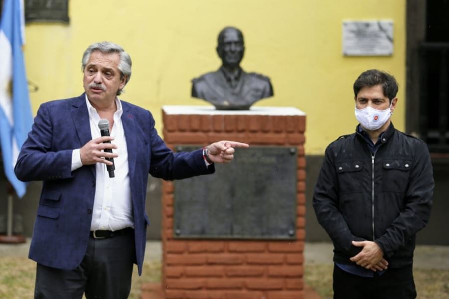 Día de la Lealtad: Alberto Fernández y Axel Kicillof encabezaron un homenaje en la isla Martín García