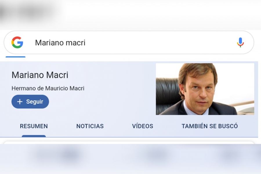 Por error, Google confunde al intendente Mariano Cascallares con el hermano de Macri