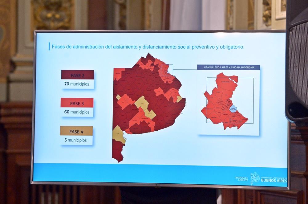 Coronavirus hoy: En qué fase quedó cada uno de los 135 municipios bonaerenses