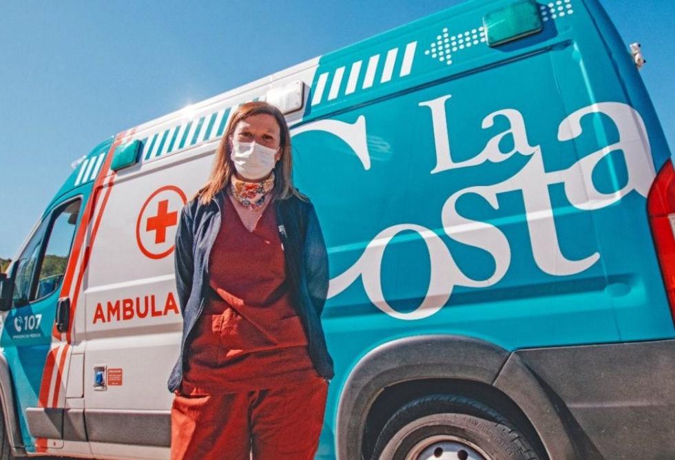 El Partido de La Costa incorporó Diana, la primera mujer chofer de ambulancias