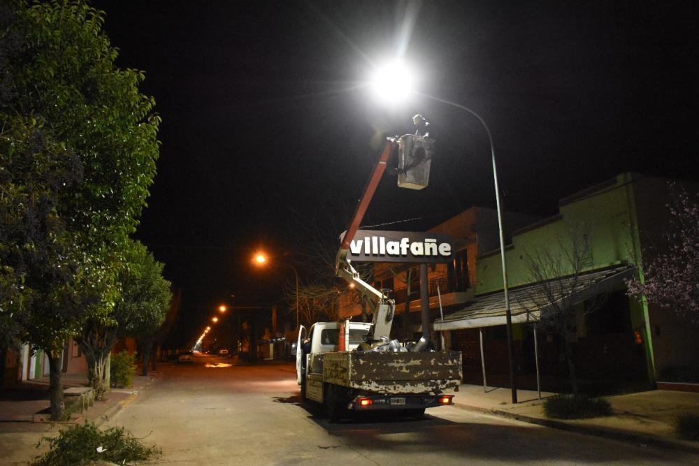 Con fondos propios, Chivilcoy avanza en el plan de iluminación LED