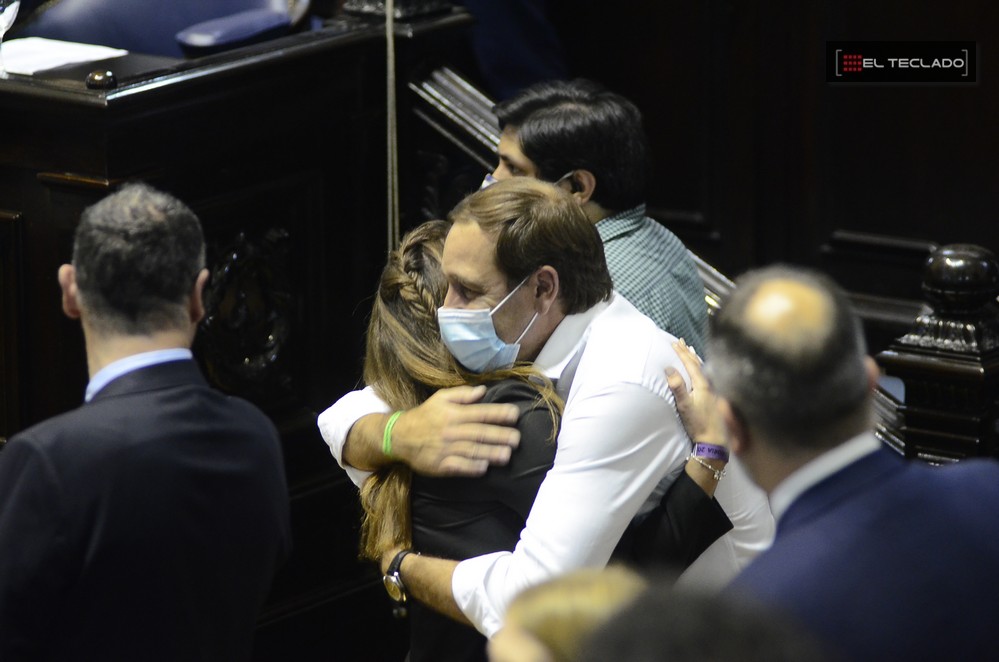 El intendente de La Plata estuvo abajo con los suyos [Foto: El Teclado].