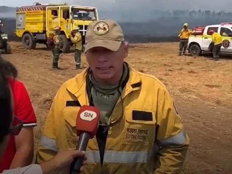 Desde los incendios de Corrientes, Berni volvió a fustigar al "arquero" Fernández