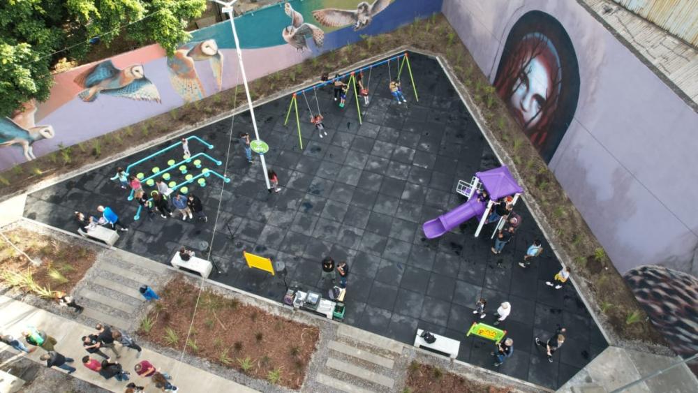 Avellaneda: así es el nuevo patio de juegos "Alto Wilde"