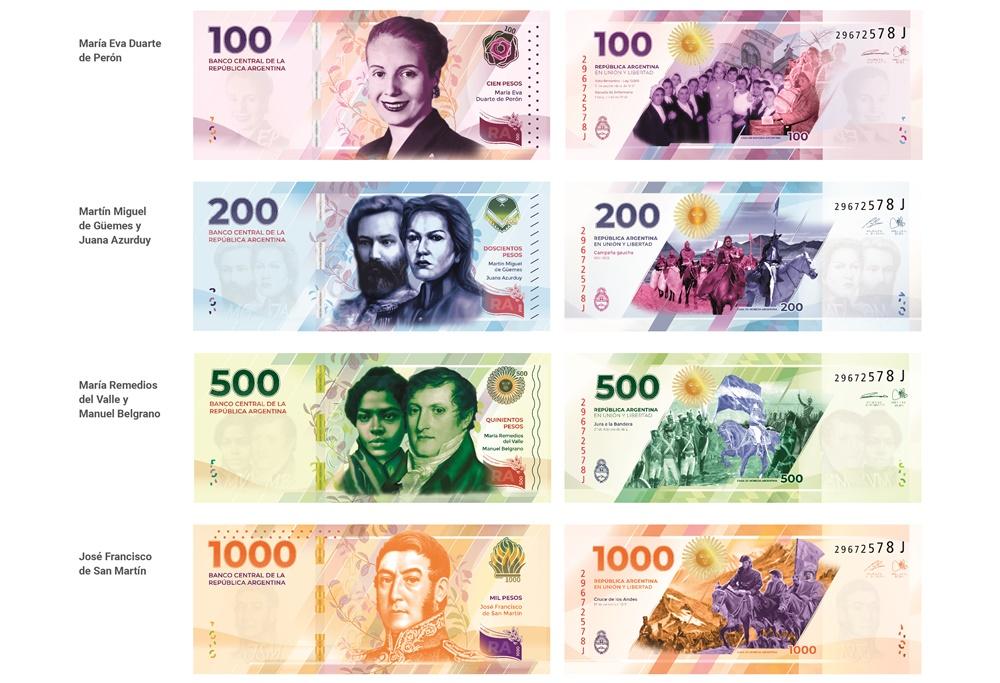 Vuelven las figuras históricas: mirá cuáles son los nuevos billetes 