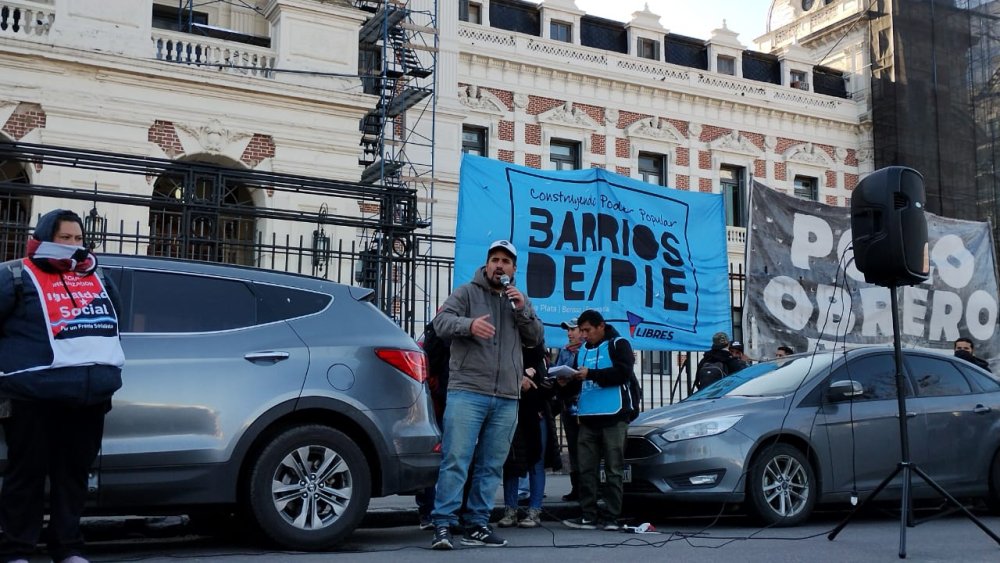 Piqueteros realizaron una jornada de lucha contra Cristina Kirchner