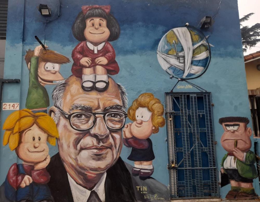 Noventa años: merecido homenaje para el papá de Mafalda en el Sur del Conurbano