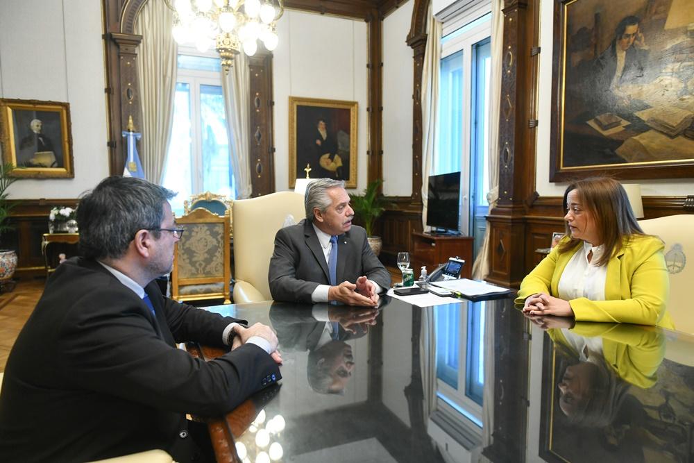 Alberto Fernández se reunió con la presidenta de Diputados: qué hablaron