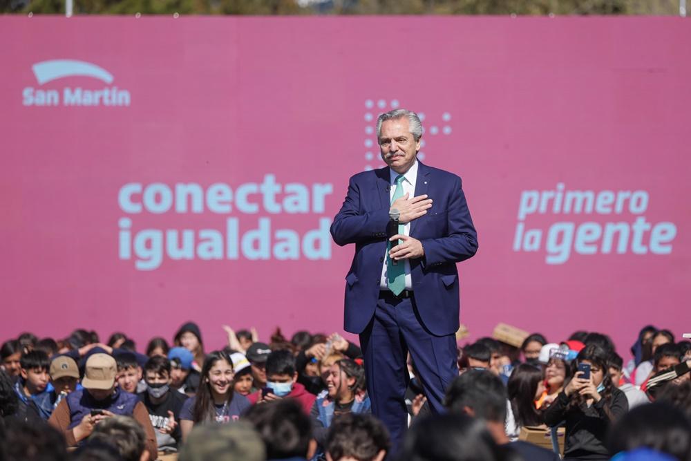 Desde San Martín, Alberto Fernández aseguró que “estamos hartos de la violencia”