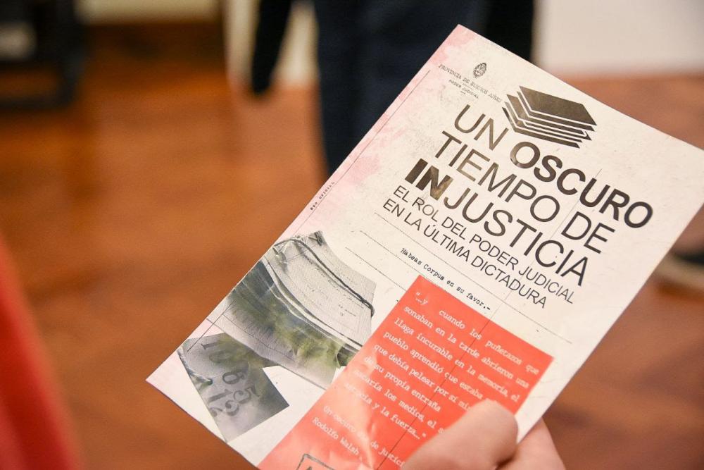 La Provincia presentó en la Ex Esma “Un oscuro tiempo de (in)justicia”