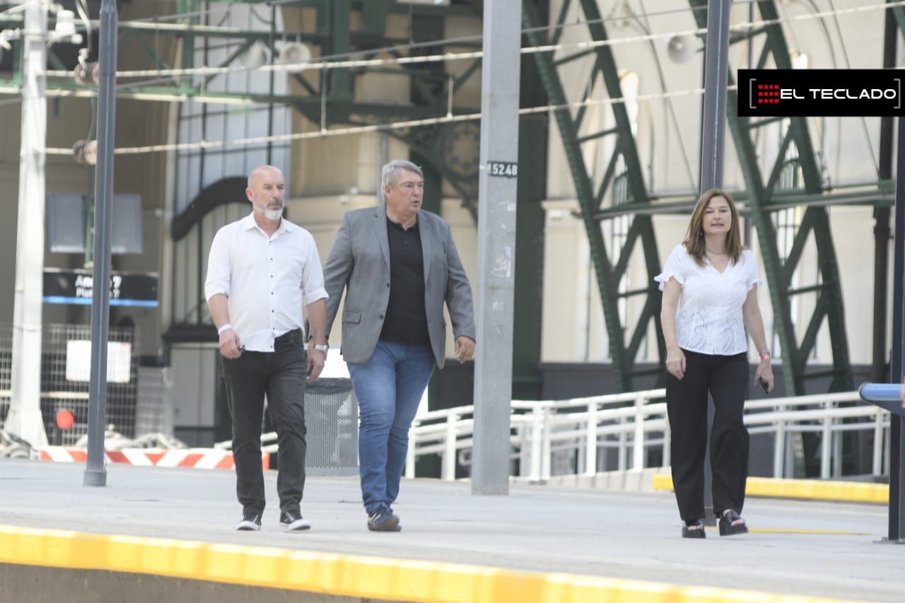 El Presidente inauguró la renovación del techo de la estación de tren de La Plata [Foto: El Teclado].