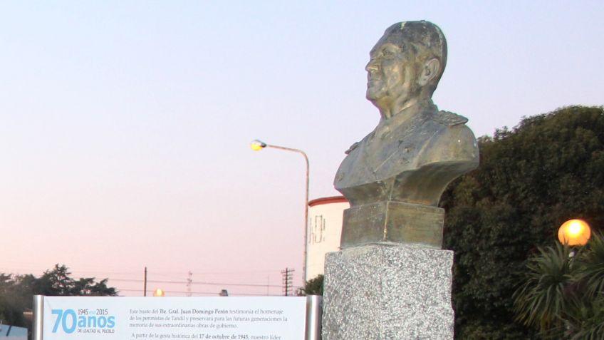 Se robaron un busto del general Perón y el Partido Justicialista está que arde