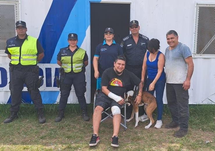 Con video: un accidente en la ruta, un perro perdido y un final a pura emoción