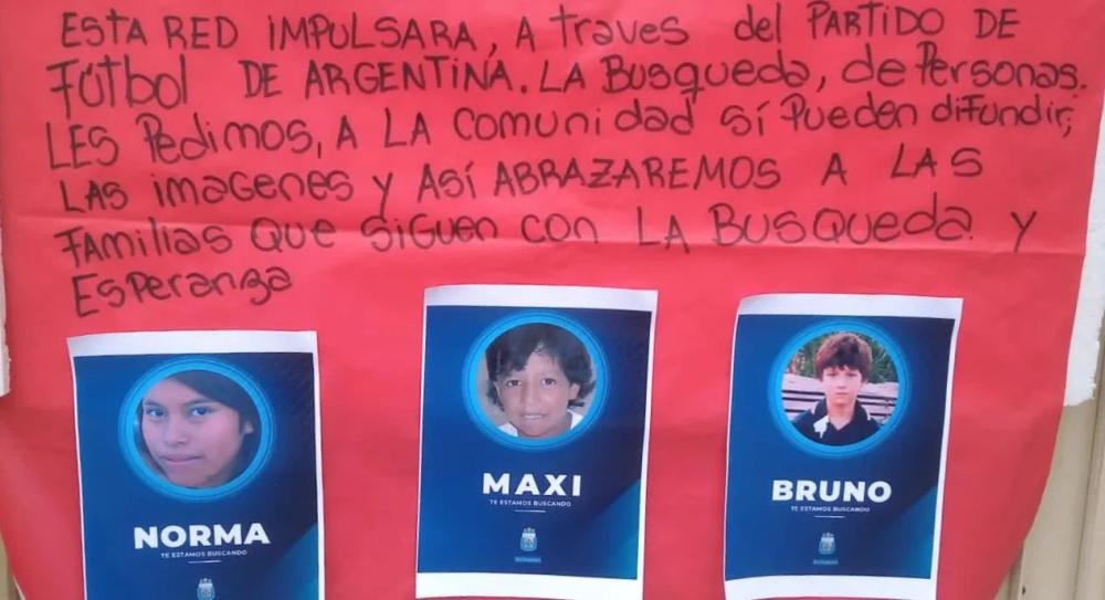 Selección solidaria: durante el partido difundirán imágenes de chicos desaparecidos