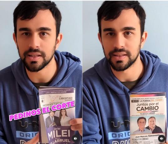 Candidato de JxC en Pehuajó llama a cortar boleta y votar a Milei