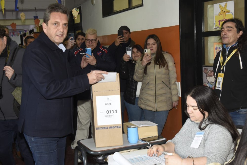 Elecciones 2023: Sergio Massa primereó en Tigre y ya emitió su voto