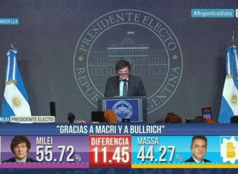 Javier Milei: “Hoy comienza la reconstrucción de Argentina”