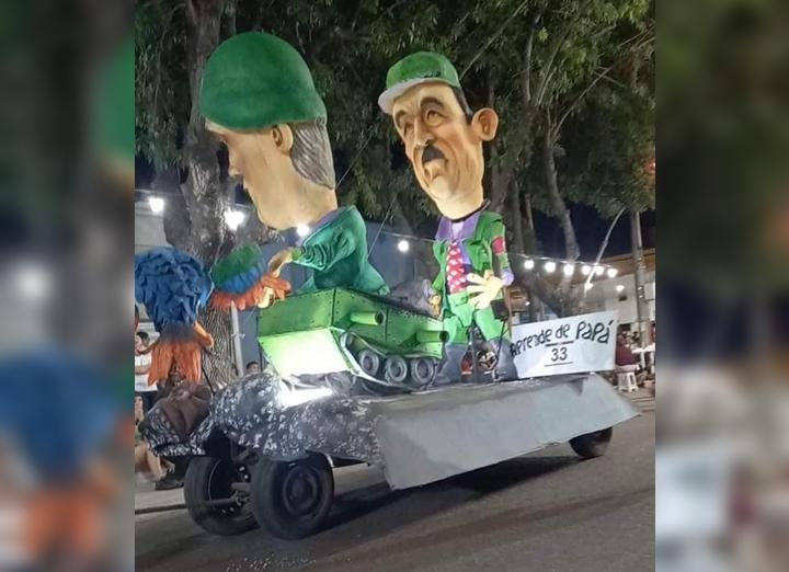 Polémica en los carnavales de Los Toldos por una carroza con simbología nazi