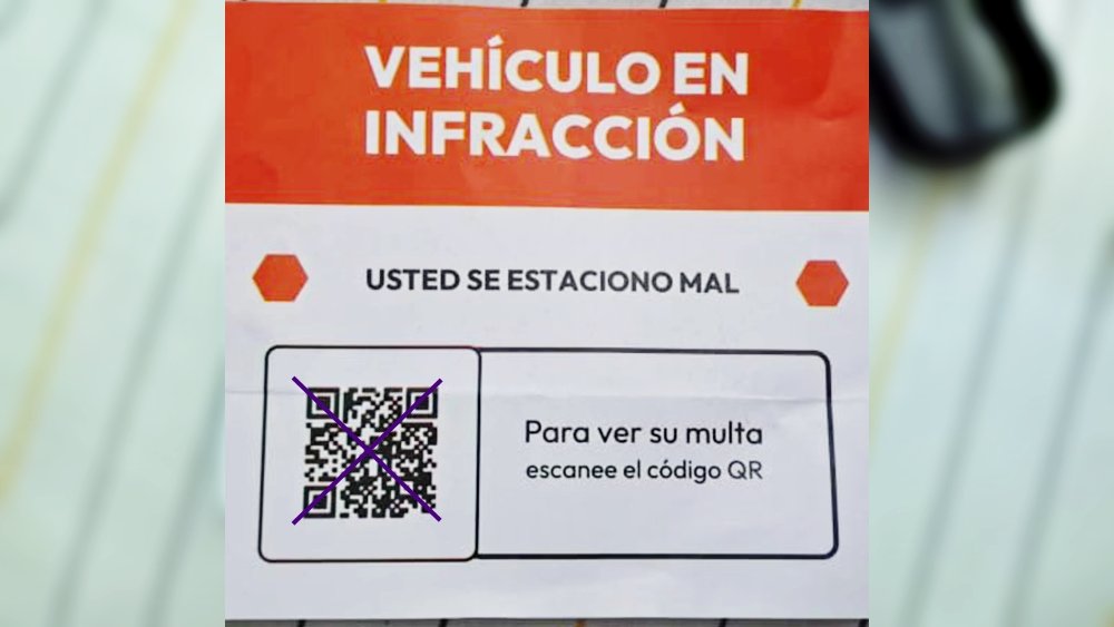 Alerta por estafas que invitan a escanear códigos QR para pagar multas de tránsito