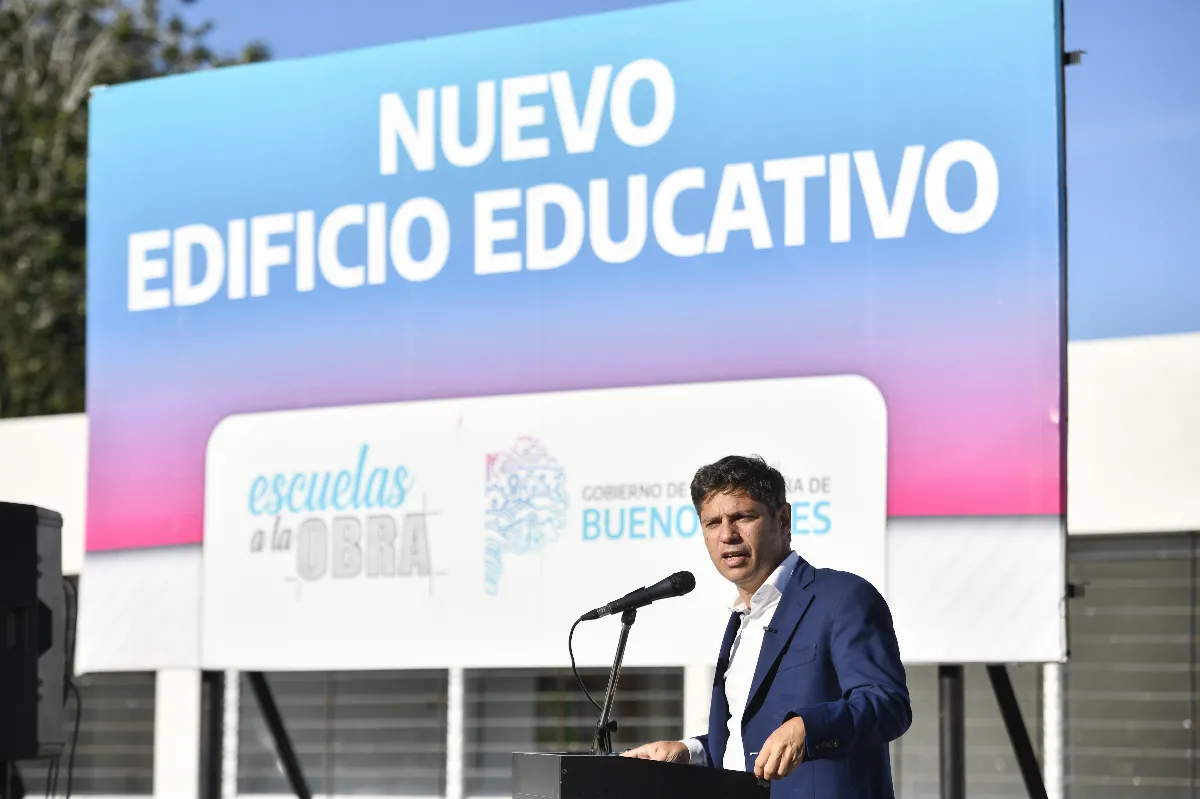 Derecho al futuro: Kicillof abrió el año escolar con la inauguración de un colegio